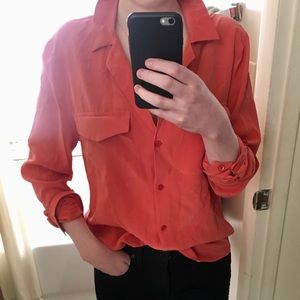 Equipment Femme Coral Blouse Size S/P